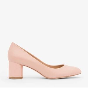Matt & Nat ABELIA Pink Blossom Smooth Vegan Leather pumps Mirrored Heel 10